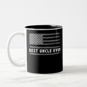 Best Uncle Ever American Flag Zweifarbige Tasse