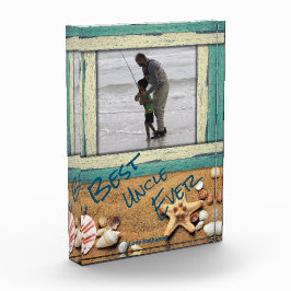Best Uncle Ever Beach Personalisiert Custom Fotoblock