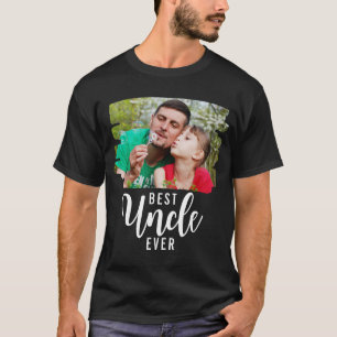 Best Uncle jemals Typografy Custom Foto T-Shirt