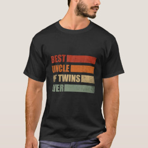 Best Uncle of Twins Pregnancy Ankündigung T-Shirt