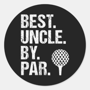 Best Uncle Par Golf Uncle Best Uncle jemals Faffer Runder Aufkleber
