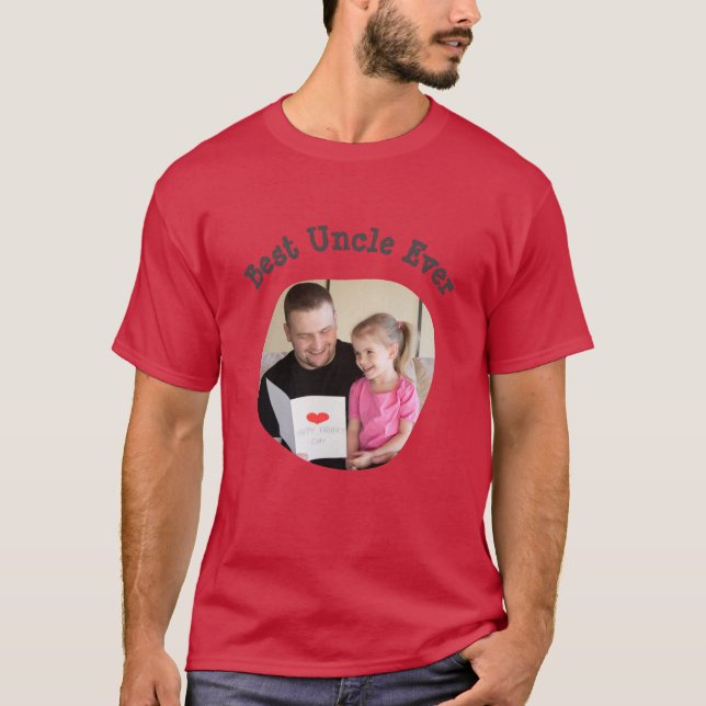 Best Uncle Uploaden Sie Ihr viereckiges Foto T-Shirt (Vorderseite)