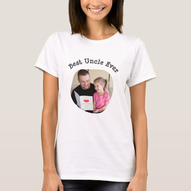 Best Uncle Uploaden Sie Ihr viereckiges Foto T-Shirt (Vorderseite)