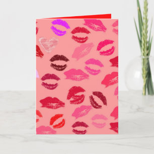 BEST VALENTINE'S DAY GREETING CARDS - KISSES LIEBE FEIERTAGSKARTE