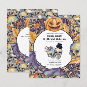 Best Value HALLOWEEN WEDEN Einladungen Skulls