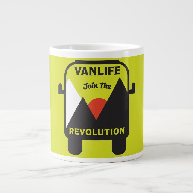 Best van life nomad Jumbo-Tasse (Vorderseite)