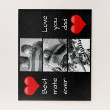 Best Vater 3-Foto-Liebe für benutzerdefinierte Tex