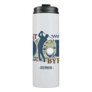 Best Vater by Par - Golf Vater Silhouette Design Thermosbecher