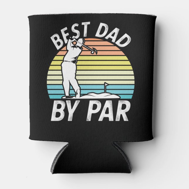 Best Vater By par, Golfgeschenk für Vater, Golfges Dosenkühler (Vorderseite)
