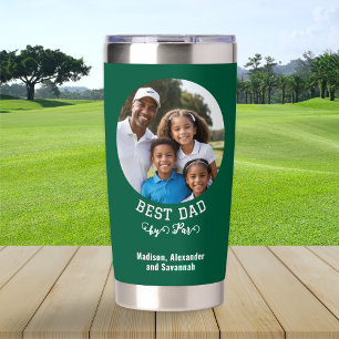 Best Vater by Par Vatertag Golf Enthusiast Foto Thermobecher