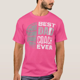 Best Vater Coach Ever - Retro Basketball Graphic D T-Shirt