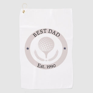 Best Vater Est. Vatertag Geschenk Golf Handtuch
