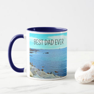 Best Vater Ever Blue Ocean Foto Azure Sky Tasse