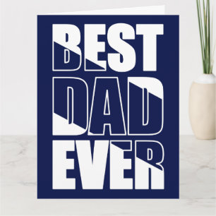 Best Vater Ever Blue Vatertag Card Karte