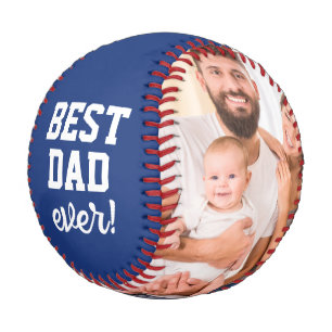 Best Vater Ever Blue Vatertag Fotos Custom Baseball