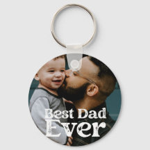 Best Vater Ever Fathday Foto Button Schlüsselanhän