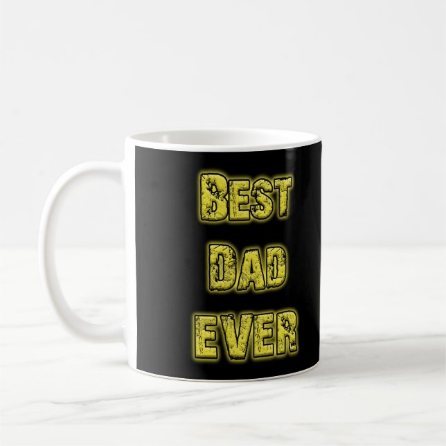 BEST VATER EVER - in Gold! Kaffeetasse (Links)