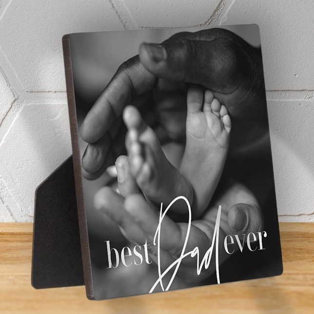 Best Vater Ever Modern Classic Einfach Elegantes F Fotoplatte (Von Creator hochgeladen)