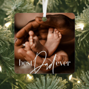 Best Vater Ever Modern Classic Einfach Elegantes F Ornament Aus Metall