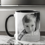Best Vater Ever Modern Classic Einfach Elegantes F Tasse<br><div class="desc">Dieses einfache und moderne Design besteht aus Serifen und kursiver Typografie und fügt ein individuelles Foto hinzu</div>