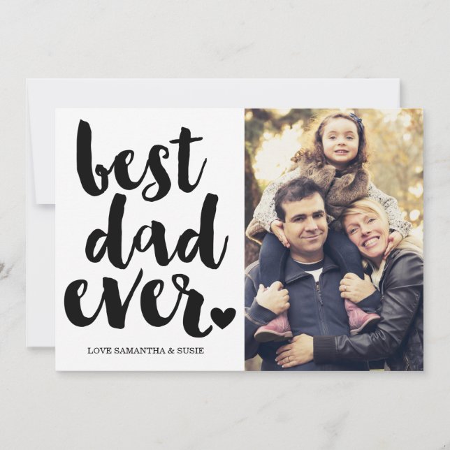 BEST VATER EVER | VATER DAY CARD KARTE (Vorderseite)