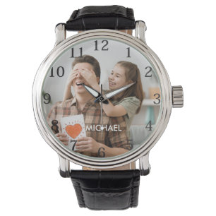 Best Vater Ever Vatertag Foto Armbanduhr