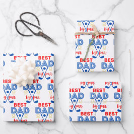 Best Vater Golf Wrapping Paper Flachblatt Set 3 Geschenkpapier Set