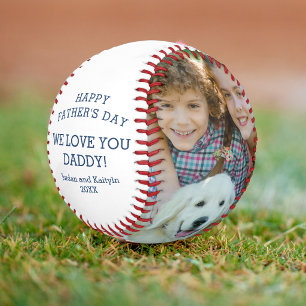 BEST VATER JE Happy Vathers Day Zwei Fotos Baseball