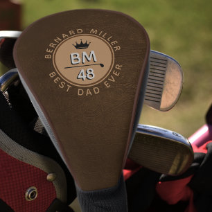 BEST VATER JE individuelle Name braun Golf Headcover