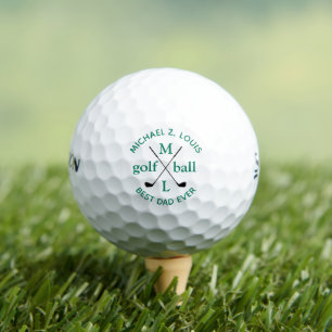 BEST VATER JE Personalisiert Monogramm Golfball