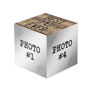 BEST VATER JE Rustikales Holz Würfel