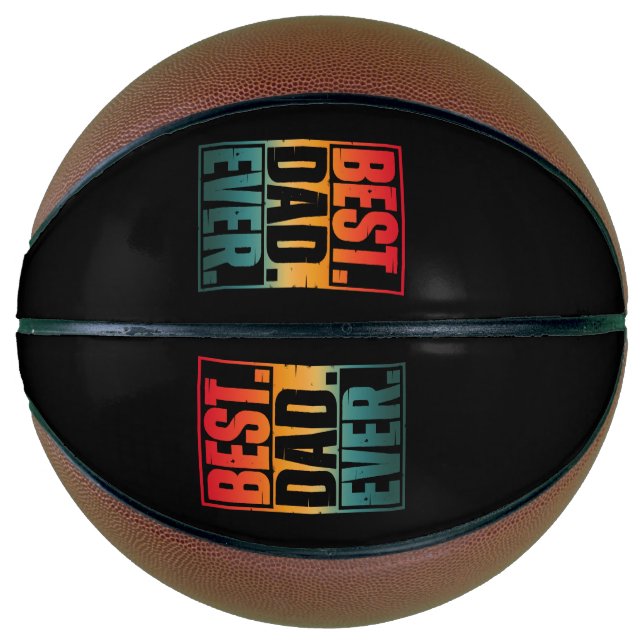 BEST VATER JE TYPOGRAPHIE BASKETBALL (Vorderseite)