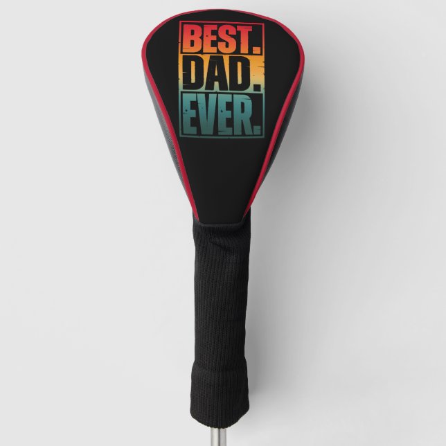 BEST VATER JE TYPOGRAPHIE GOLF HEADCOVER (Vorderseite)