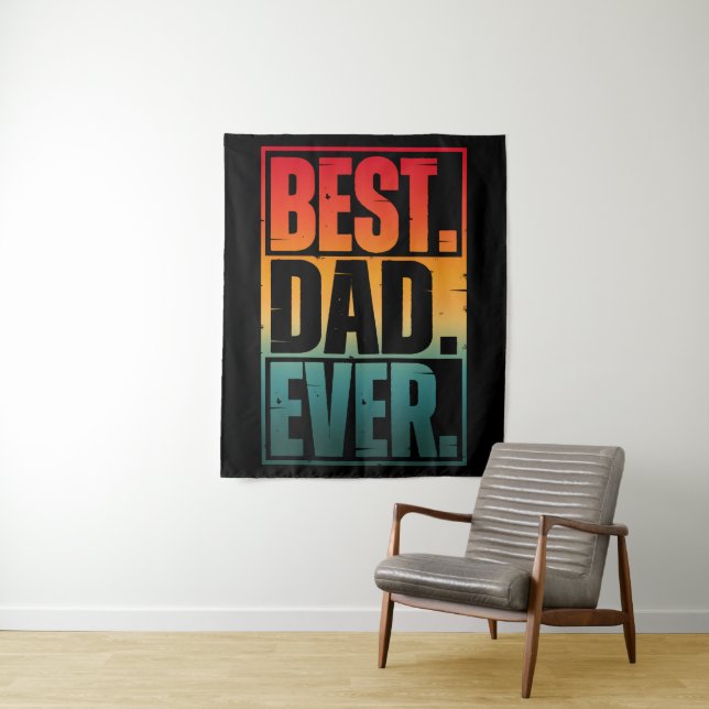 BEST VATER JE TYPOGRAPHIE WANDTEPPICH (Beispiel)