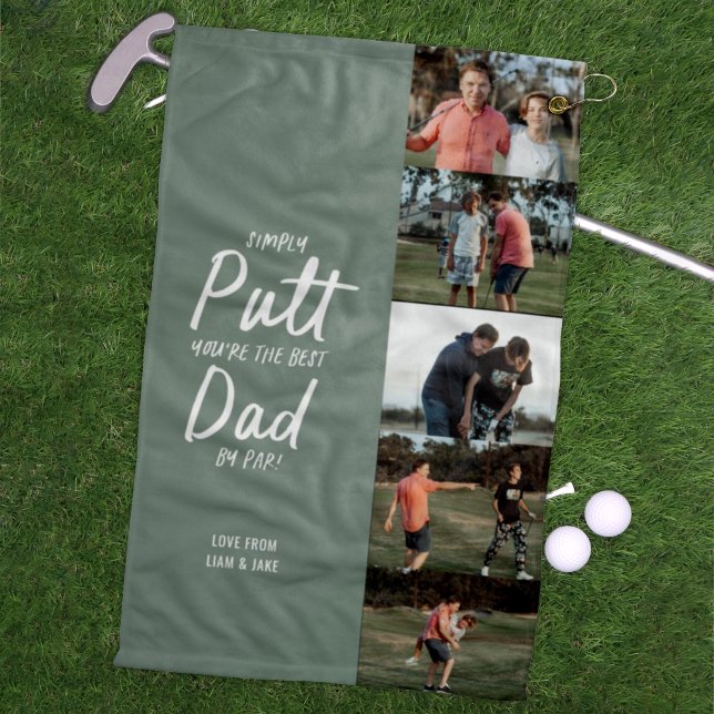 Best Vater Par Multi-Foto Golf Vathage Golf Golfhandtuch (Von Creator hochgeladen)