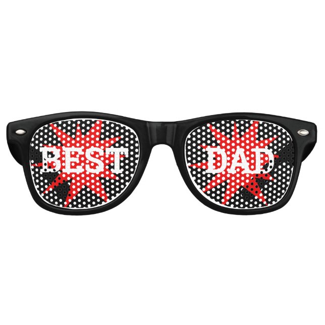 BEST VATER Retro Shades / Fun Party Sonnenbrille (Vorderseite)