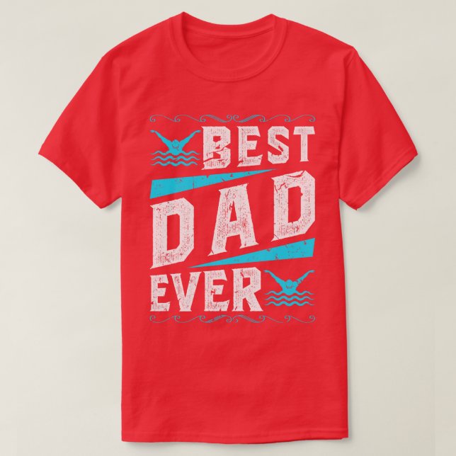 Best Vater Swim 1 T-Shirt (Design vorne)