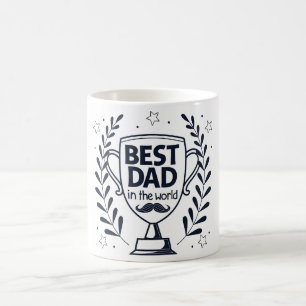 Best Vater Trophy Design - Vatertagsgeschenk Kaffeetasse