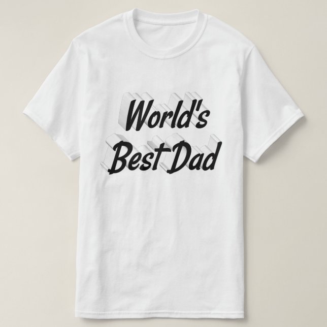 Best Vater Vathers Day Black Text T - Shirt (Design vorne)
