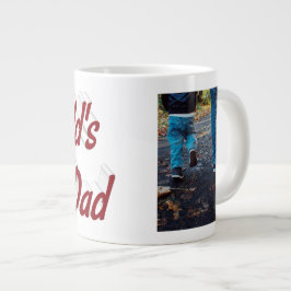 Best Vater Vathers Day Foto bordeauxrot Jumbo-Tasse