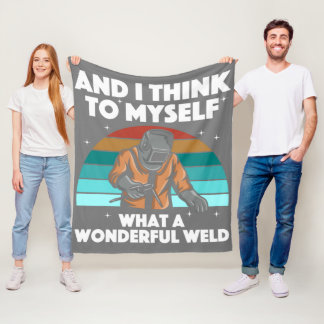 Best Welding Art Men Women Arc Welder Pipeliner II Fleecedecke