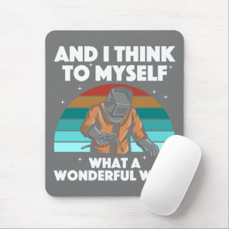 Best Welding Art Men Women Arc Welder Pipeliner II Mousepad