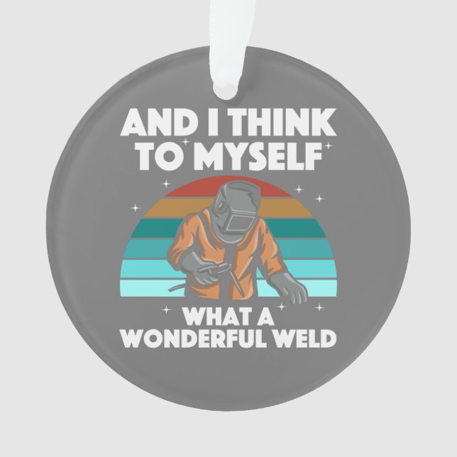 Best Welding Art Men Women Arc Welder Pipeliner II Ornament (Vorderseite)