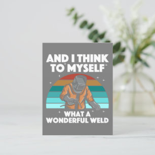 Best Welding Art Men Women Arc Welder Pipeliner II Postkarte