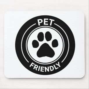 Best Westie Pet Friendly Gezeichnet Paw - Black Mousepad