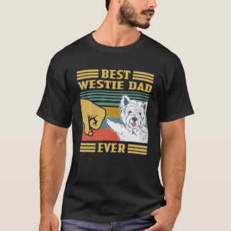 Best Westie Vater je Vintag Vatertag Weihnachten T-Shirt
