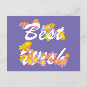 Best Wish Postkarte