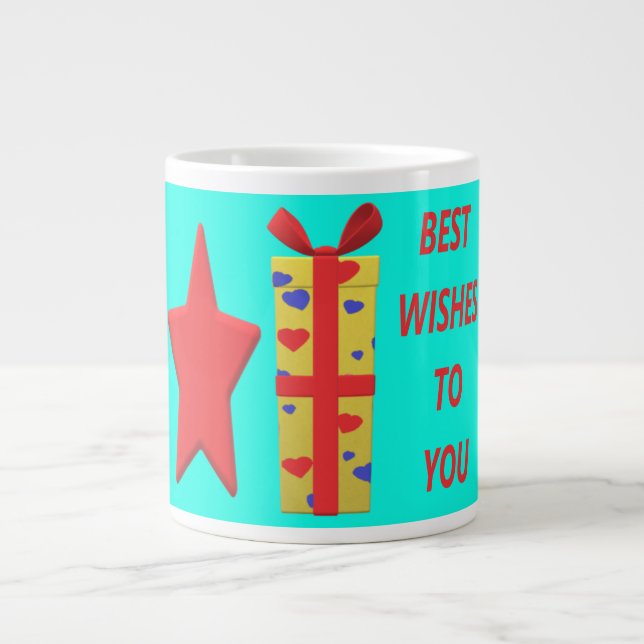 BEST WISHED BOWS GIFTS BONGS Jumbo-Tasse (Vorderseite)