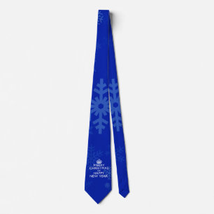 Best Wishes on Keep Calm Crown Blue Krawatte