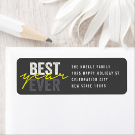 Best Year Ever Handwriting Script Moderne Adresse